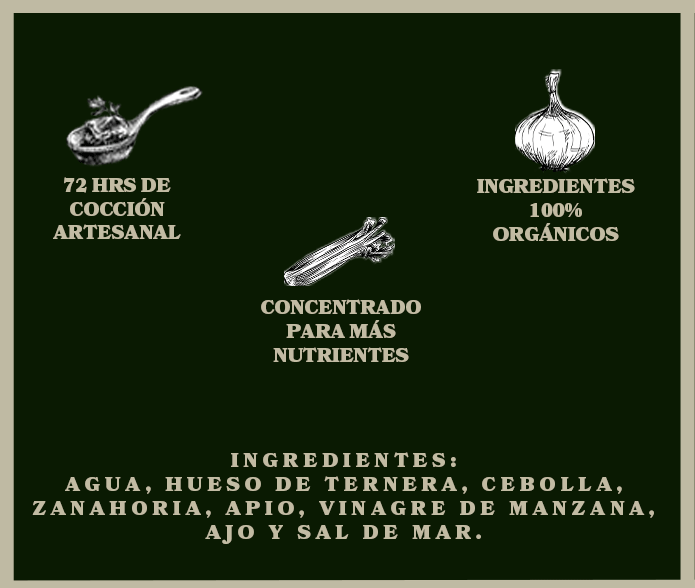 Caldo de Hueso Orgánico de Res 300 Ml. 12 Pzas.